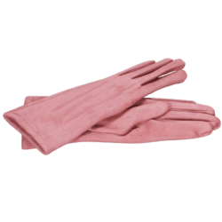 Rosafarvede handsker