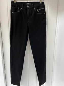 B Jeans By Bessie Womens Size 33x30 Black Stretch Pants Trousers Made In  Italy