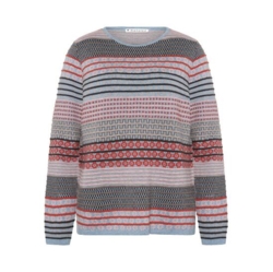 Mansted uldbluse med mønster