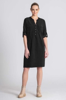 Sort fløjlskjole fra Bessie