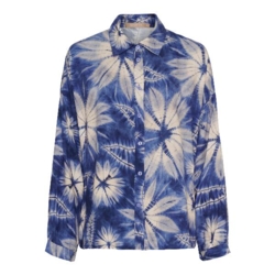 Blåmønstret Marta skjorte