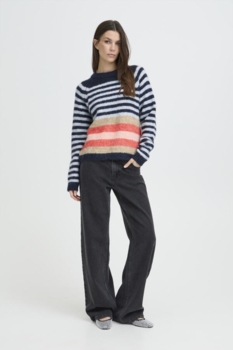Stribet Pulzjeans sweaters