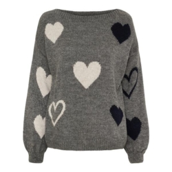 Grå strikbluse fra Marta