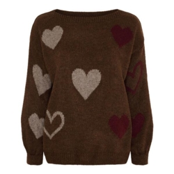 Brun strikbluse fra Marta du chateau