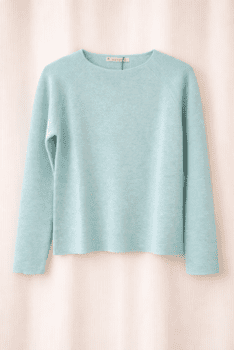 Mansted bluse i støvet mint