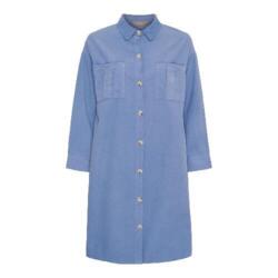 Fløjlskjole fra Marta i frisk blå