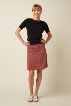 King Louie nederdel med rødt print.