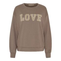 Marta sweatshirt i mørk sand