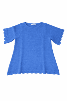 Klar blå Mansted bluse