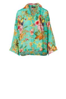 Turkis silkeskjorte fra PHJ