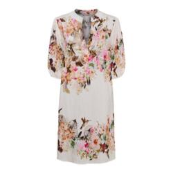 Råhvid Marta  kjole med print