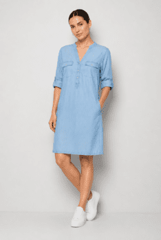 Lyseblå denimkjole fra Bessie