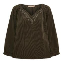 Brun Marta du chateau skjortebluse