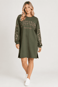 Grøn Marta du chateau sweatshirtkjole