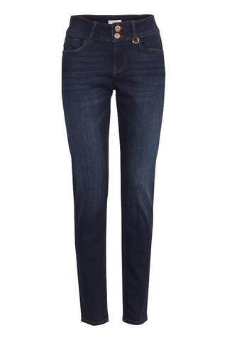Mørkeblå Pulz jeans med plads til former