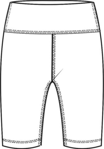 Råhvide shorts til under kjolen