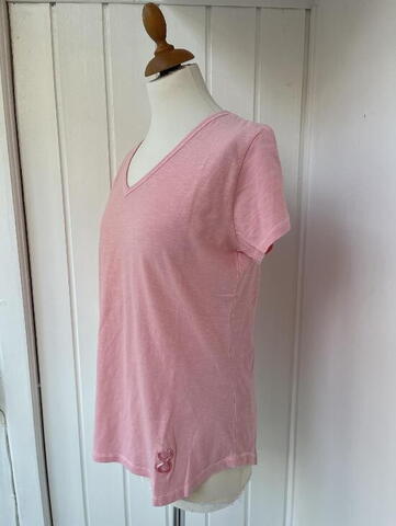 Rosa farvet T-shirt fra Costamani