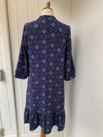 Blå Mongul kjole med print