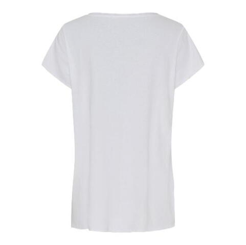 Hvid T-shirt med motiv