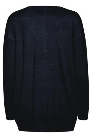 Mørkeblå oversized Pulz cardigan