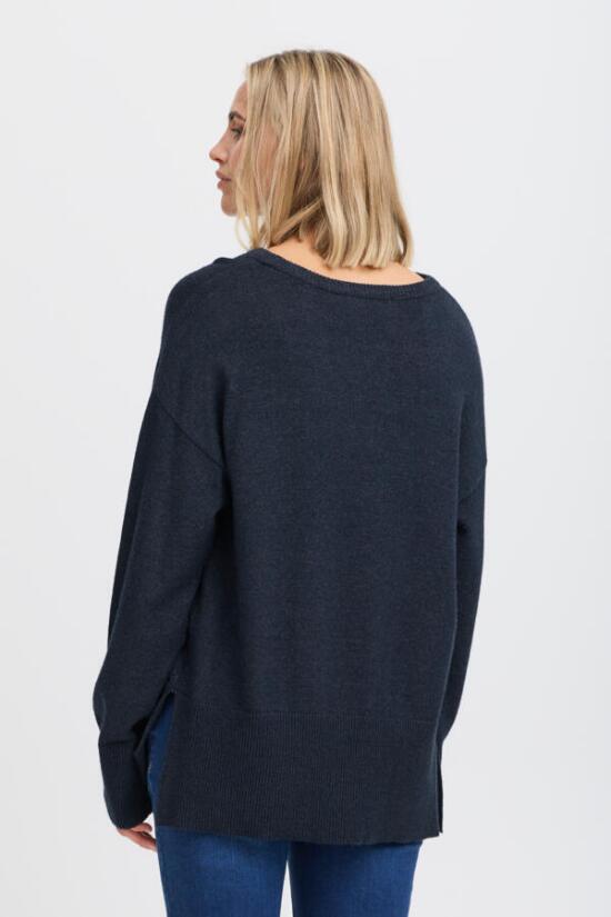 Blå Pulz pullover