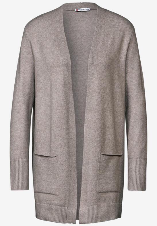 Sandfarvet Street One cardigan