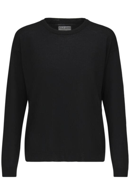 Sort pullover fra Pulz jeans