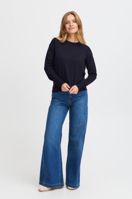 Sort pullover fra Pulz jeans