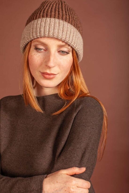 Brunrød Mansted bluse