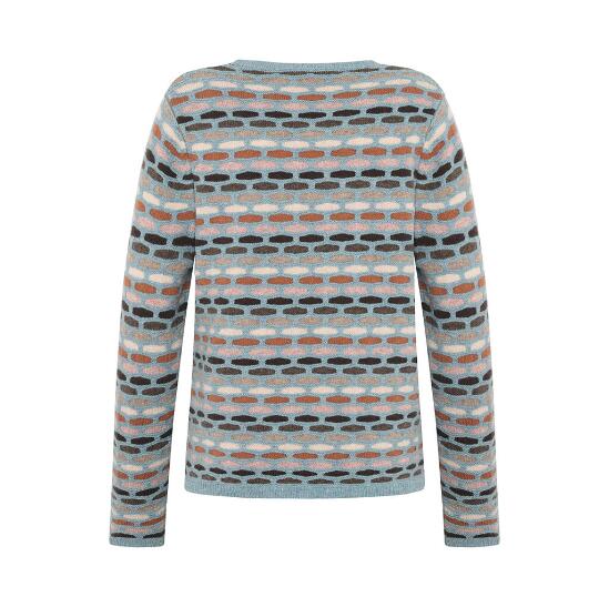 Mønstret uldbluse fra Mansted