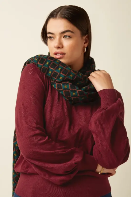 Mønstret King Louie tørklæde