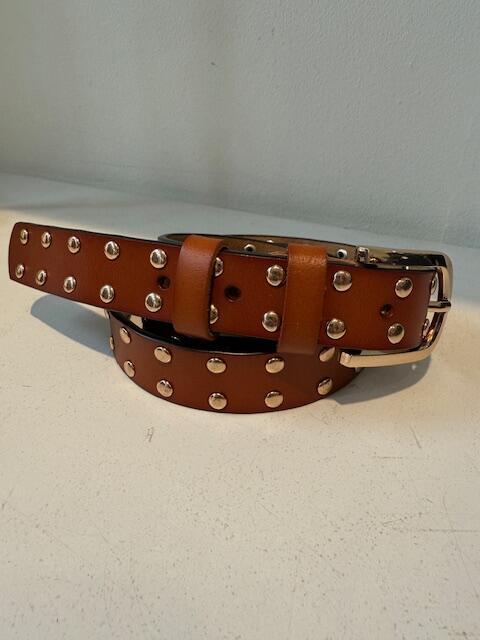 Cognac farvet Three M bælte