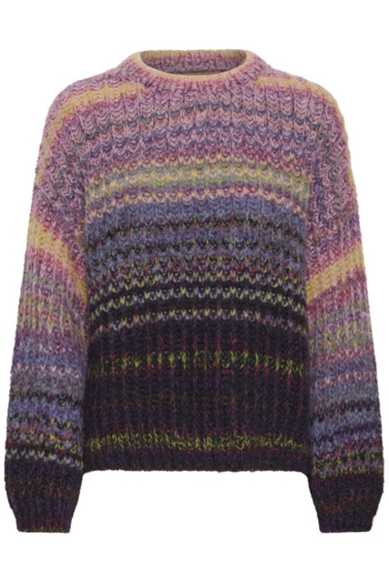 Multifarvet sweater fra Pulz jeans