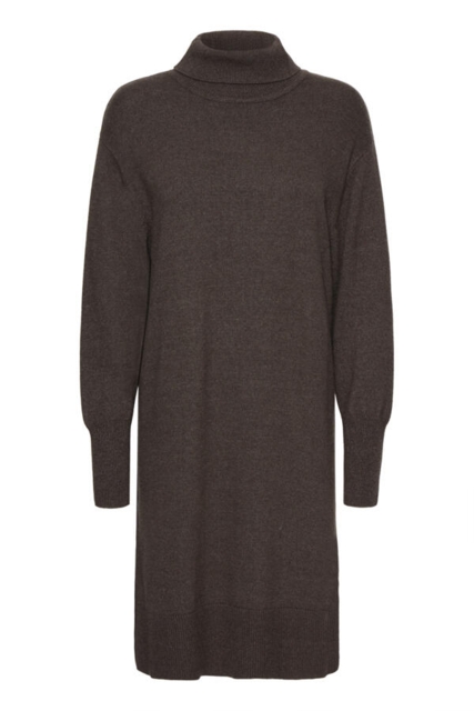 Gråbrun strikkjole fra Pulz jeans