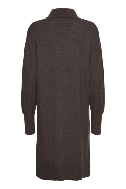 Gråbrun strikkjole fra Pulz jeans