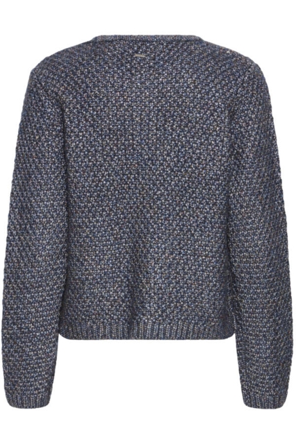 Blå strikket trøje fra Pulz jeans