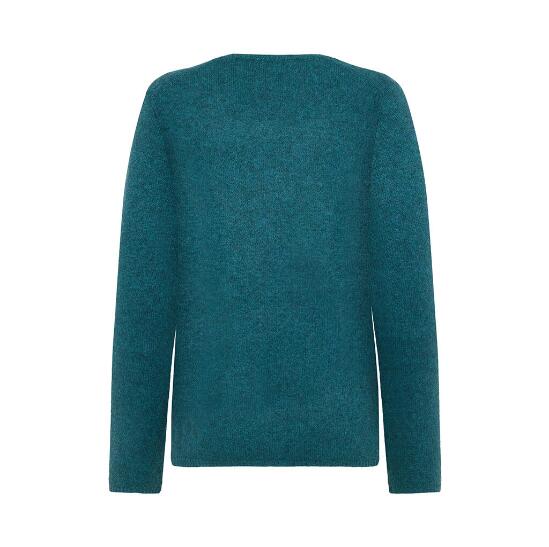 Petrolblå Mansted cardigan i yak