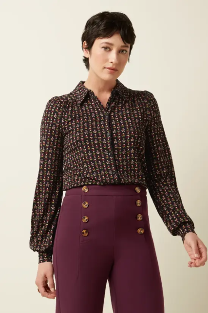 Sort  King Louie skjorte med print