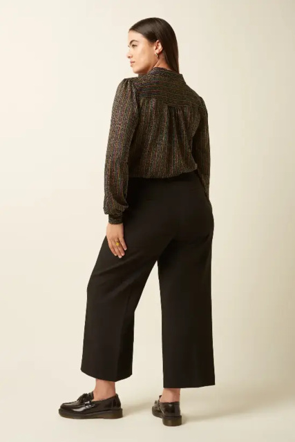 Stribet King Louie skjorte med glimmer