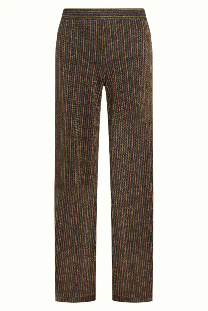 Stribet King Louie bukser med glimmer