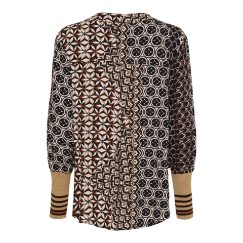 Marta skjortebluse med print