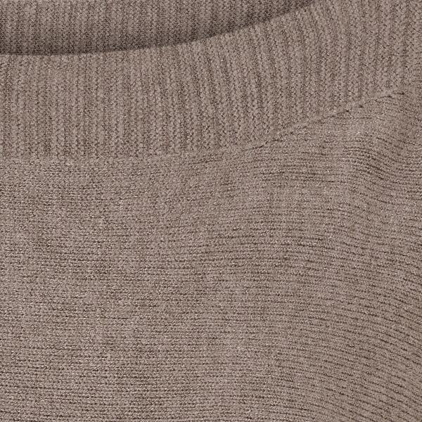 Gråbrun Marta bluse  med bådformet hals