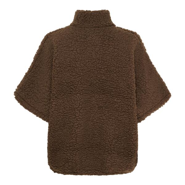 Kortærmet bouclé jakke/vest