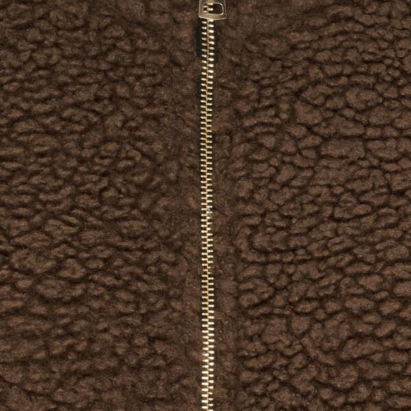 Kortærmet bouclé jakke/vest