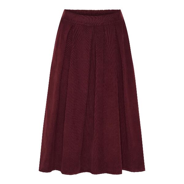 Bordeaux Marta  fløjlsnederdel