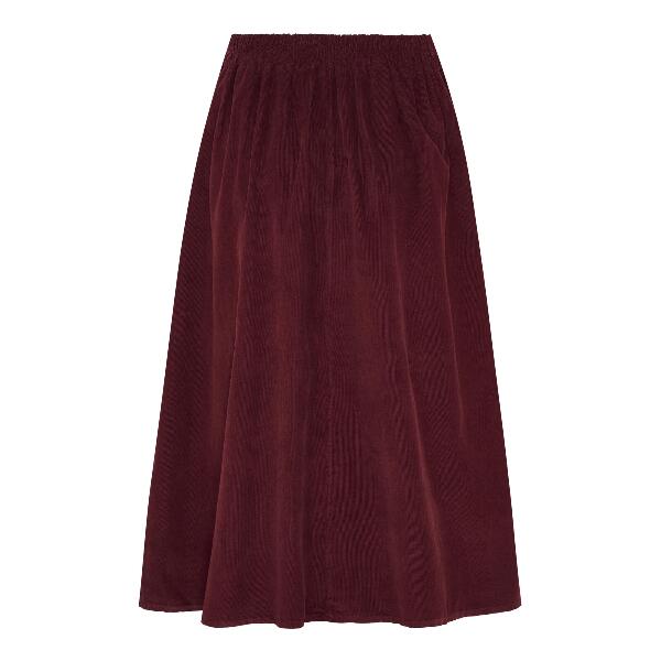 Bordeaux Marta  fløjlsnederdel