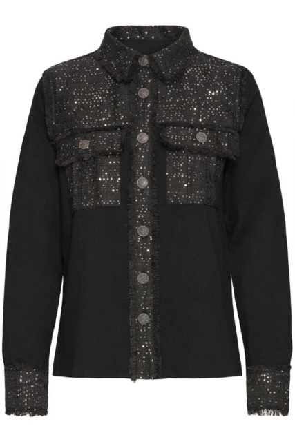 Sort Pulz jeans skjorte