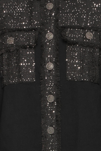 Sort Pulz jeans skjorte