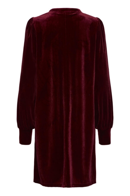 Blommefarvet velourkjole fra Pulz jeans