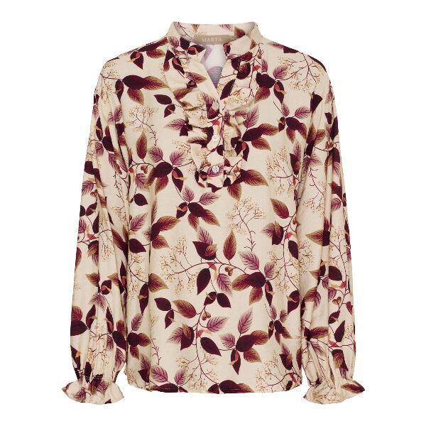 Marta skjorte med bordeaux print